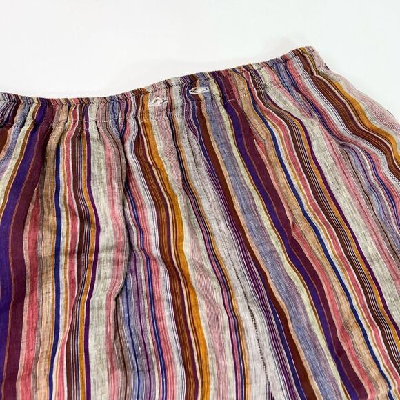 Eskandar Pant Set Womens Size 1 & 2 Multicolor Linen Striped Neiman Marcus - Picture 10 of 16